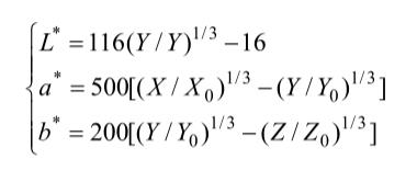 CIE1976LAB由CIE1931XYZ系統(tǒng)之間轉(zhuǎn)換關系01